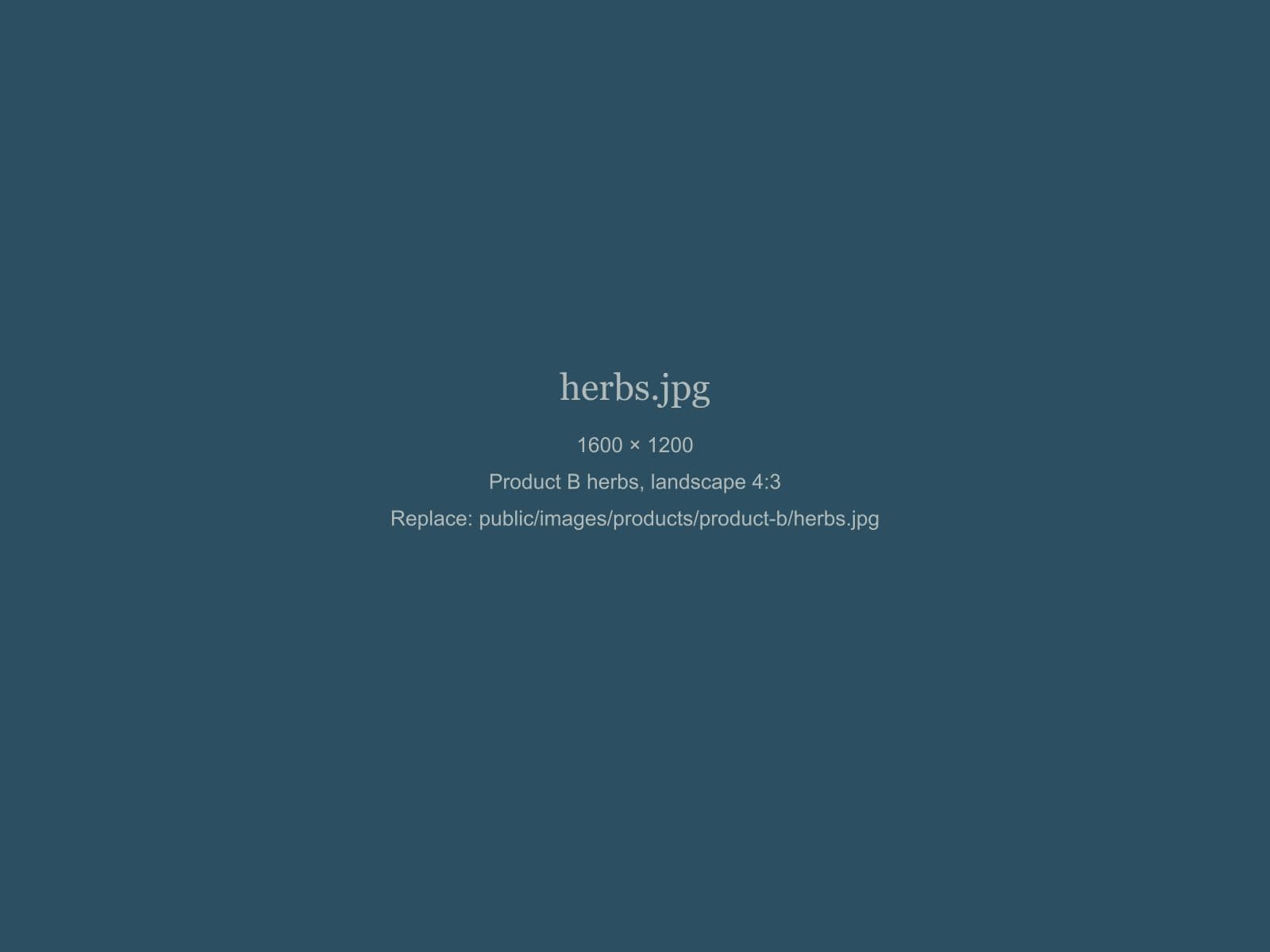 [TODO: the herbs in product B]